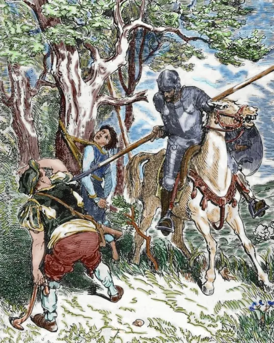 Framed Print : The Ingenious Hidalgo Don Quixote of La Mancha by Spanish wr
