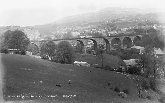 Framed Print : Ingleton Viaduct with Ingleborough Mountain Framed Print : Ingleton Viaduct with Ingleborough Mountain