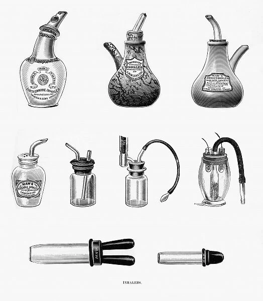 Inhalers, from thes Maw & Sons catalogue Date: 1903