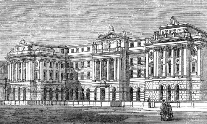 Framed Print : Inland Revenue Office, Somerset House, London, 1861 Framed Print : Inland Revenue Office, Somerset House, London, 1861