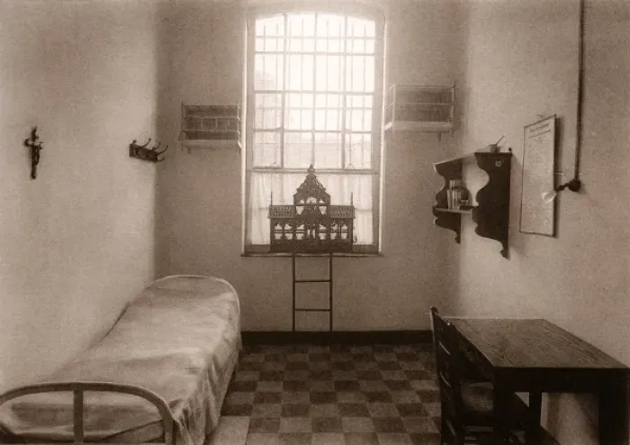 Framed Print : Inmates Room at Establishment for Recidivists, Merxplas, Be Framed Print : Inmates Room at Establishment for Recidivists, Merxplas, Be