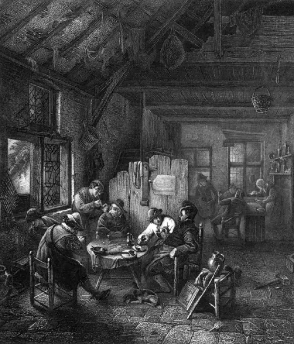 Framed Print : At an Inn / 17th Holland Framed Print : At an Inn / 17th Holland