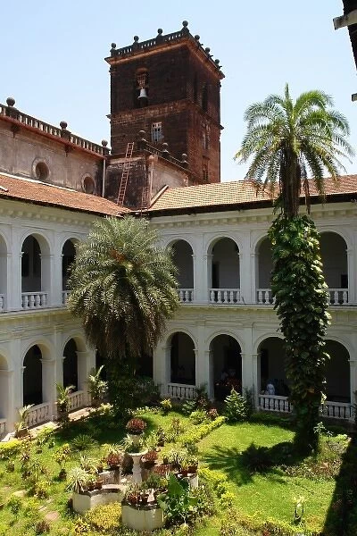 Inner court and tower, Bom Jesus Basilica, Old Goa, India