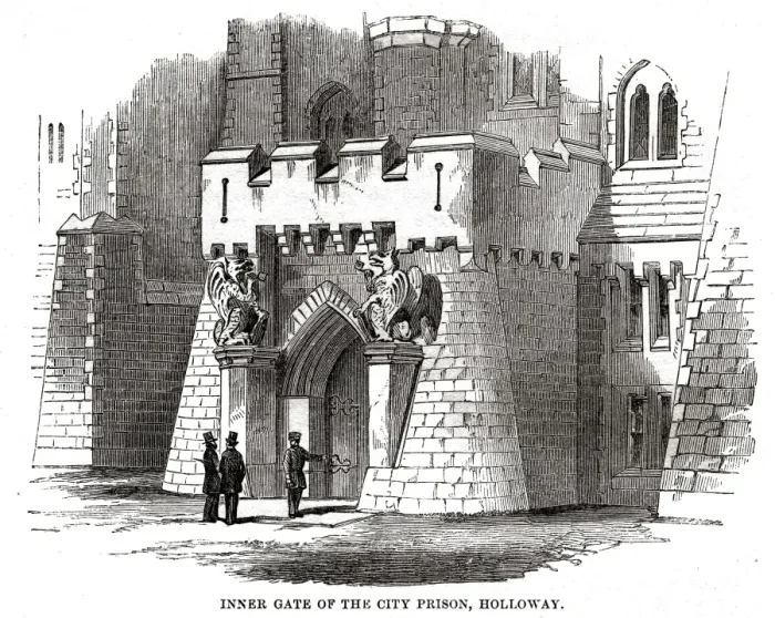 Framed Print : Inner gate of Holloway Prison Framed Print : Inner gate of Holloway Prison