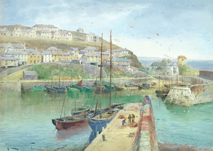 Framed Print : The Inner Harbour, Mevagissey, Cornwall Framed Print : The Inner Harbour, Mevagissey, Cornwall