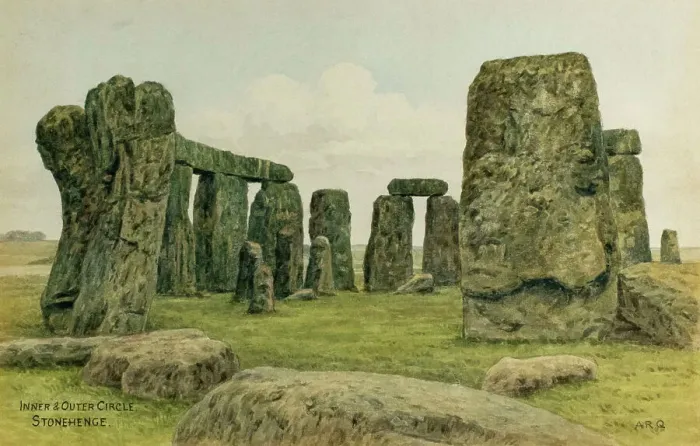 Framed Print : Inner and Outer Circles, Stonehenge, nr Salisbury, Wiltshire Framed Print : Inner and Outer Circles, Stonehenge, nr Salisbury, Wiltshire