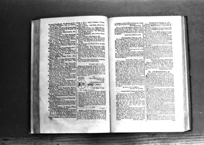 Framed Print : Two inner pages, The London Gazette Framed Print : Two inner pages, The London Gazette