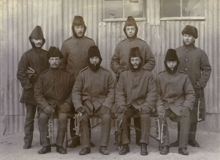 Framed Print : Inniskillings in winter uniform Framed Print : Inniskillings in winter uniform
