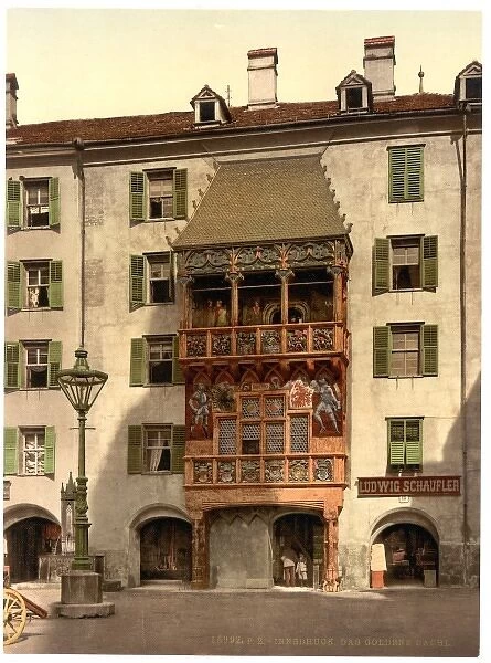 Innsbruck, the Golden Porch, Tyrol, Austro-Hungary