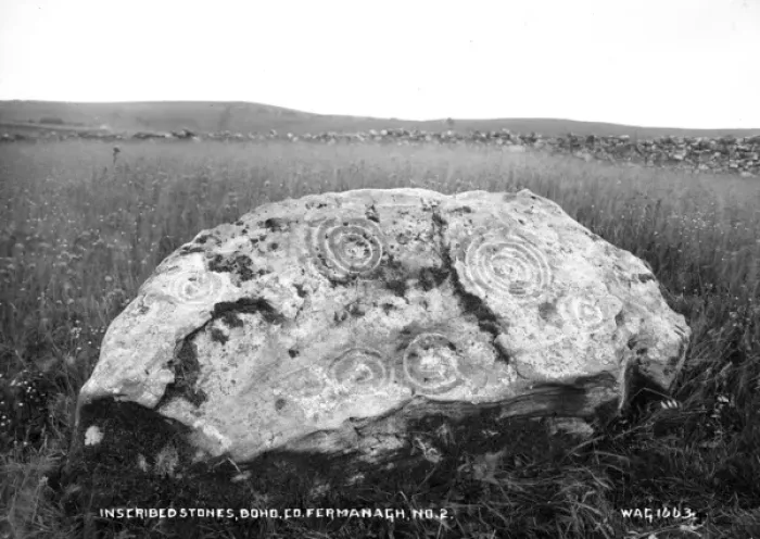 Framed Print : Inscribed Stones, Boho, Co. Fermanagh, No. 2 Framed Print : Inscribed Stones, Boho, Co. Fermanagh, No. 2
