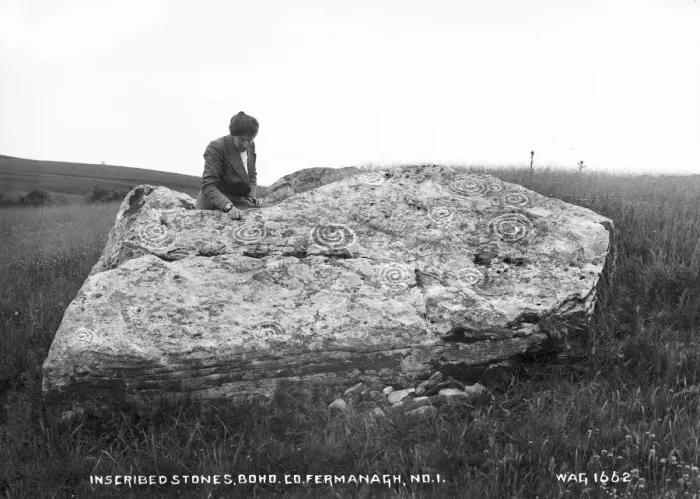 Framed Print : Inscribed Stones, Boho, Co. Fermanagh, No. I Framed Print : Inscribed Stones, Boho, Co. Fermanagh, No. I