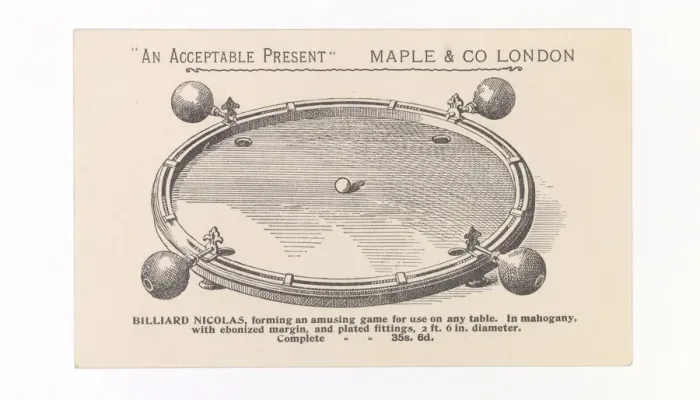 Framed Print : Insert. Trade card published by Maple and Co Framed Print : Insert. Trade card published by Maple and Co