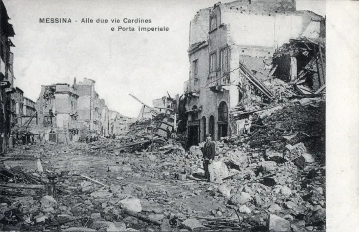 Framed Print : (insert). Aftermath of Earthquake and Fire at Messina, Sicily, Italy Framed Print : (insert). Aftermath of Earthquake and Fire at Messina, Sicily, Italy