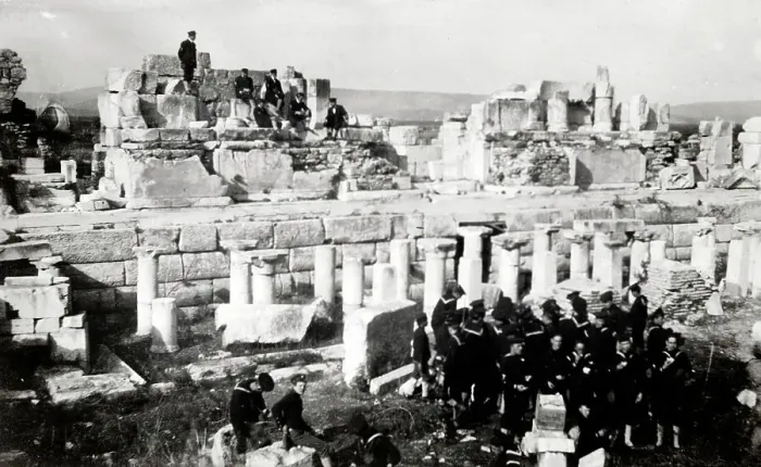 Framed Print : (insert). US Naval personnel visit the ruins at Ephesus Framed Print : (insert). US Naval personnel visit the ruins at Ephesus