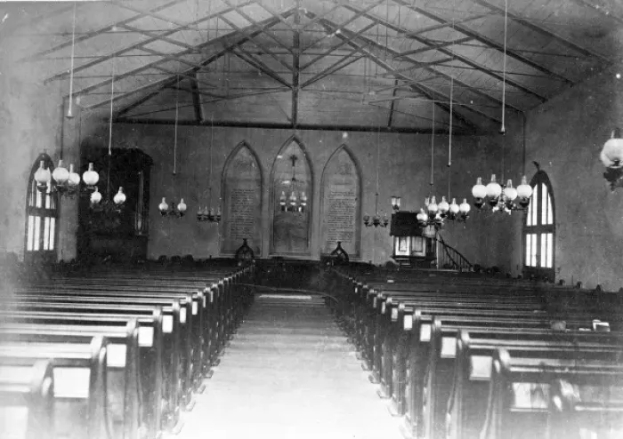 Framed Print : Inside the Dockyard Church, Bermuda 1873 Framed Print : Inside the Dockyard Church, Bermuda 1873