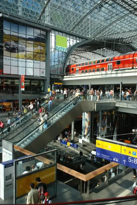 Framed Print : Inside the new Central Railway Station, Berlin