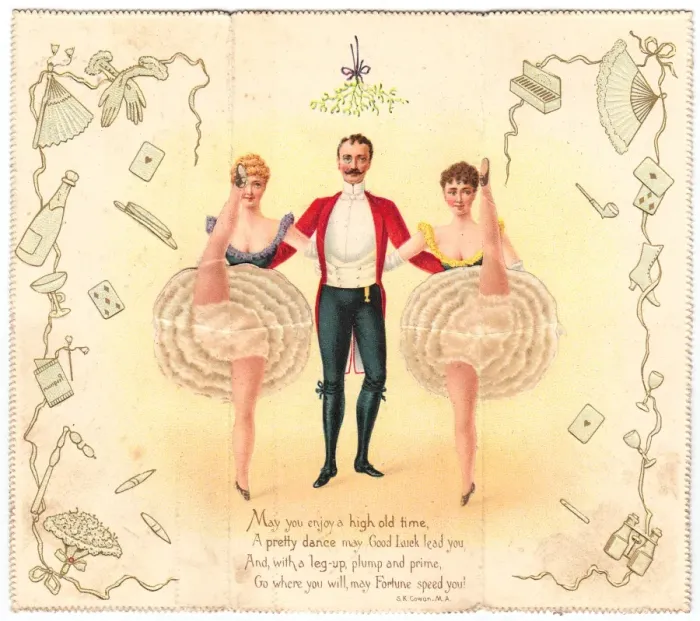 Framed Print : Inside a pop-up New Year card Framed Print : Inside a pop-up New Year card