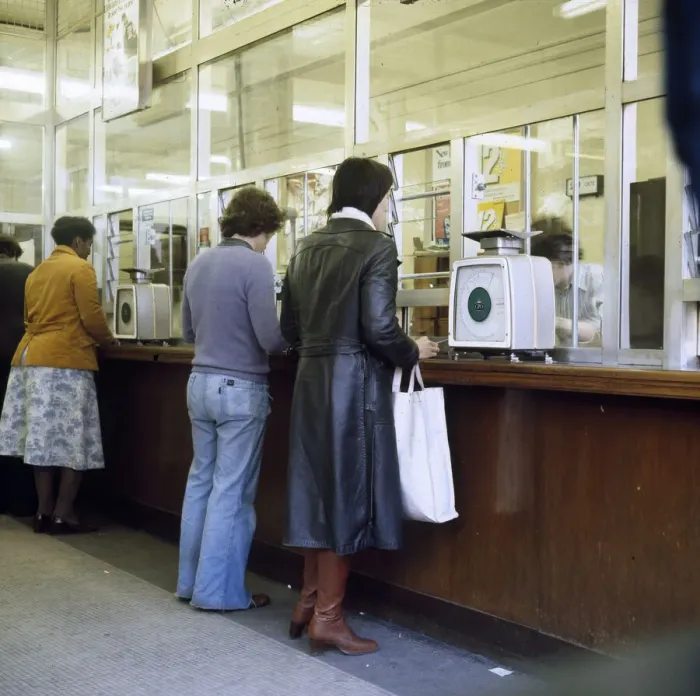 Framed Print : Inside a Post Office, Ealing, West London Framed Print : Inside a Post Office, Ealing, West London