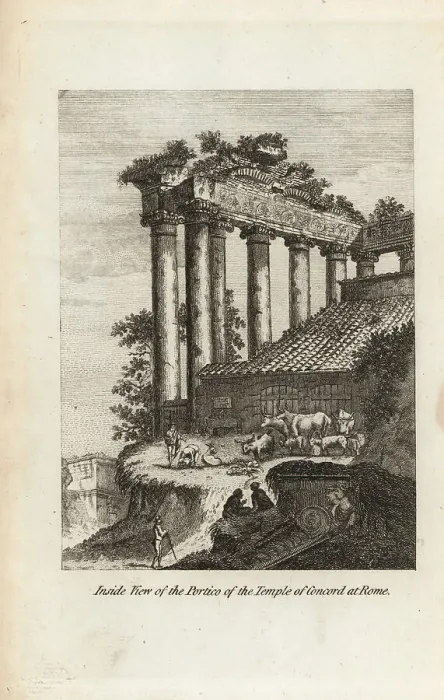 Framed Print : Inside the ruins of the Temple of Concord, Rome Framed Print : Inside the ruins of the Temple of Concord, Rome