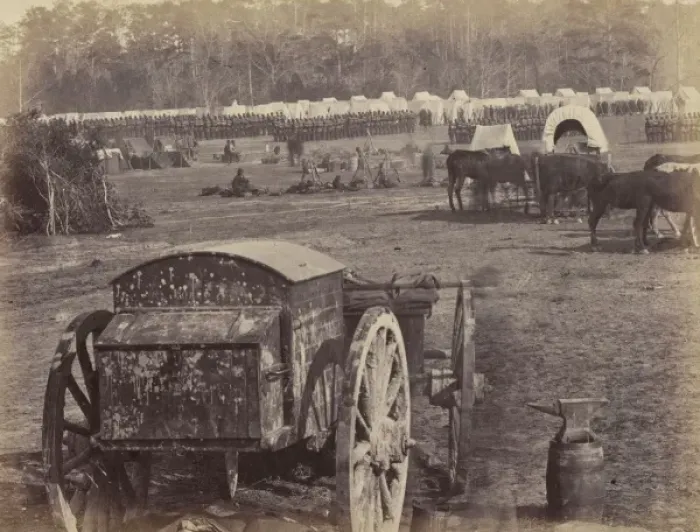 Framed Print : Inspection of troops at Cumberlanding, Pamunkey, Virginia Framed Print : Inspection of troops at Cumberlanding, Pamunkey, Virginia