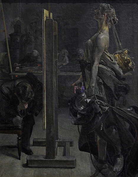 Inspiration of the painter, 1897, by Jacek Malczewski