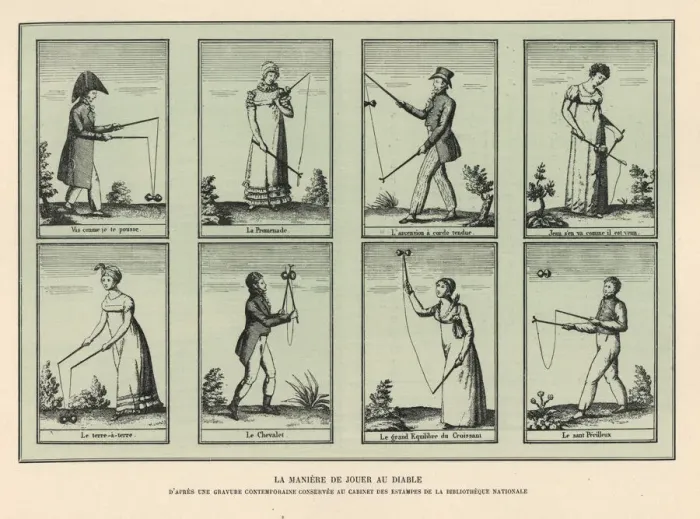Framed Print : Instructions for the game of diablo or Chinese yo-yo Framed Print : Instructions for the game of diablo or Chinese yo-yo