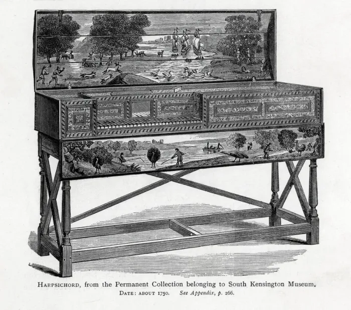 Framed Print : Instrument in the collection of the Victoria and Albert Museum. Date: circa 1750 Framed Print : Instrument in the collection of the Victoria and Albert Museum. Date: circa 1750