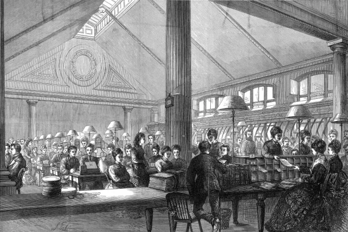 Framed Print : Instrument gallery of the Central Telegraph Office Framed Print : Instrument gallery of the Central Telegraph Office