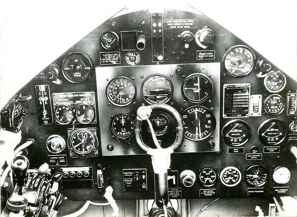 The instrument panel of a Miles Master I
