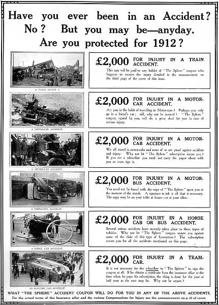 Insurance advertisement from 1912