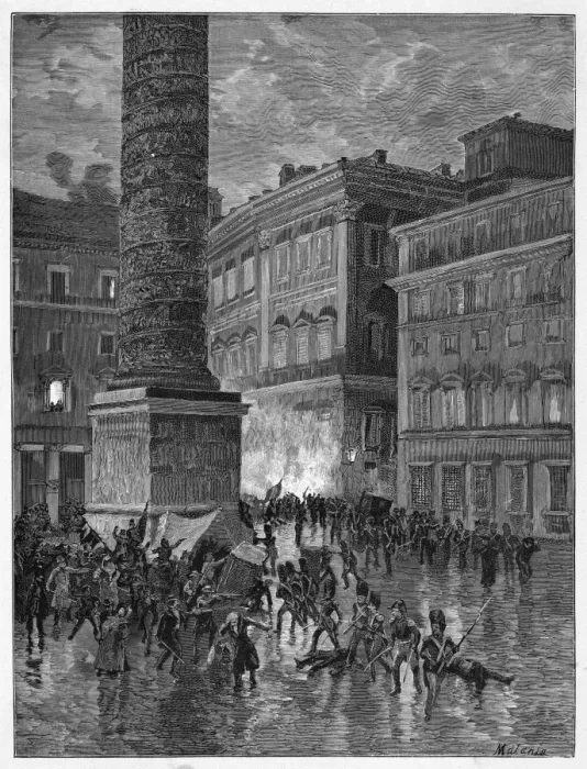 Framed Print : Insurrection in Rome Framed Print : Insurrection in Rome