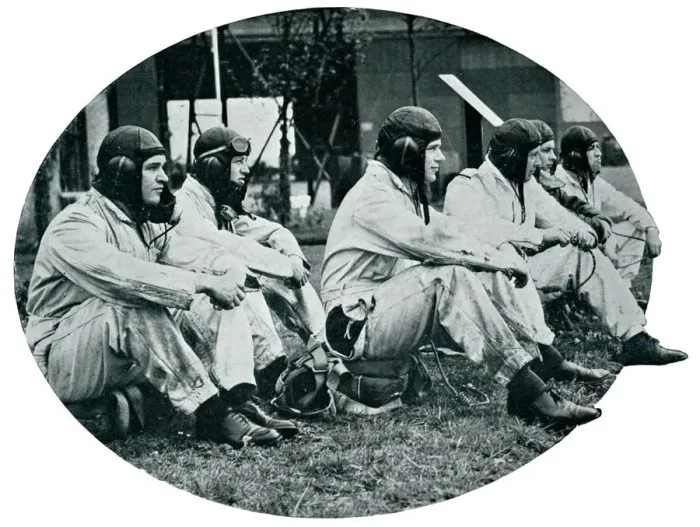 Framed Print : Interceptor aircraft pilots waiting to go up 1939 Framed Print : Interceptor aircraft pilots waiting to go up 1939