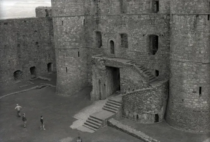 Framed Print : Interior of the 13th century Harlech Castle, Gwynedd, Wales Framed Print : Interior of the 13th century Harlech Castle, Gwynedd, Wales