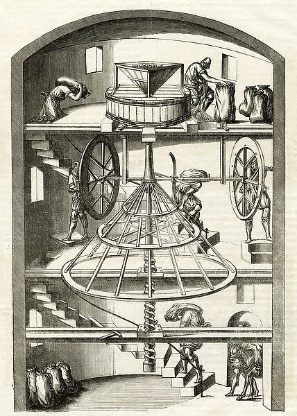 Interior of a 16th century mill