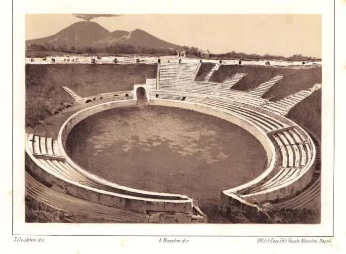 Framed Print : Interior the Ampitheatre, Pompeii Framed Print : Interior the Ampitheatre, Pompeii