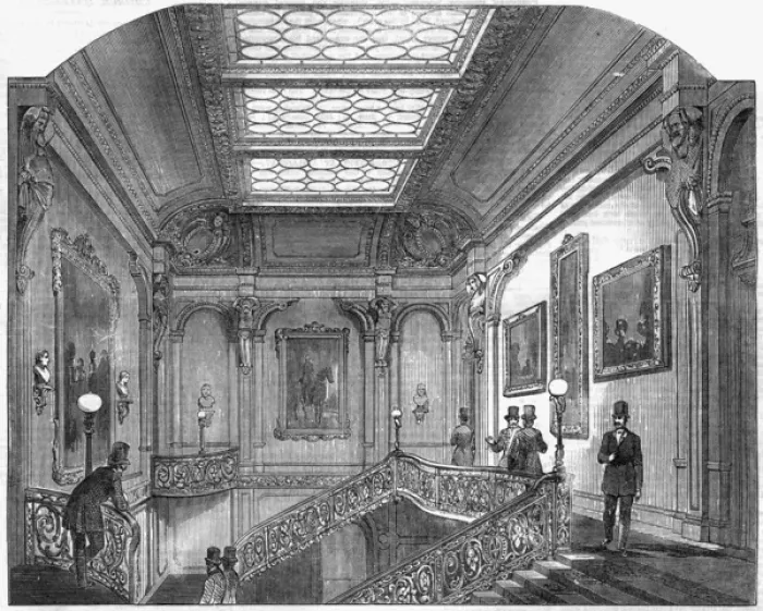 Framed Print : Interior of the Army and Navy Club Framed Print : Interior of the Army and Navy Club