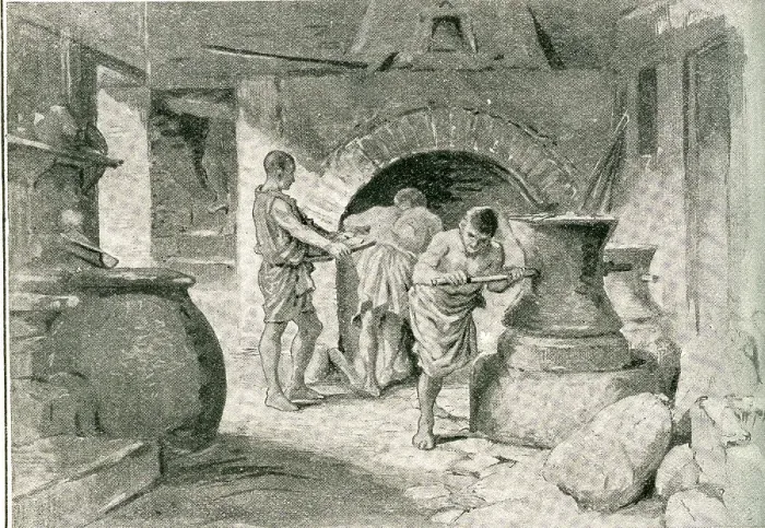 Framed Print : Interior of Bakery, Pompeii, Italy Framed Print : Interior of Bakery, Pompeii, Italy