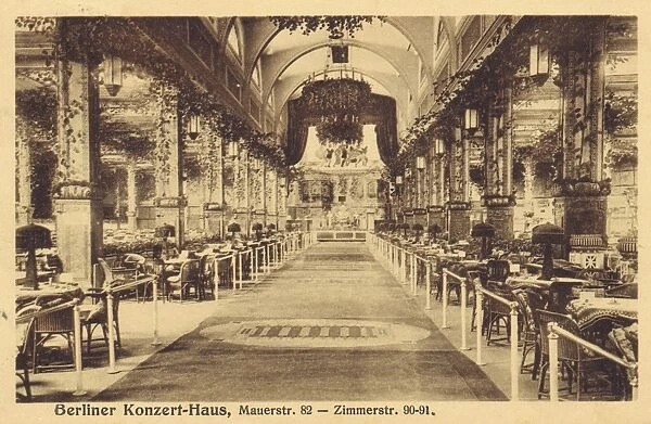 Interior of the Berliner Konzert-Haus (Clou Clou), Berlin