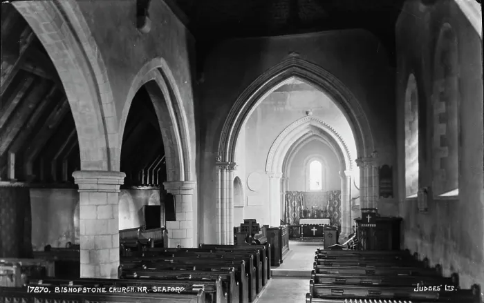 Framed Print : Interior of Bishopstone Church Framed Print : Interior of Bishopstone Church