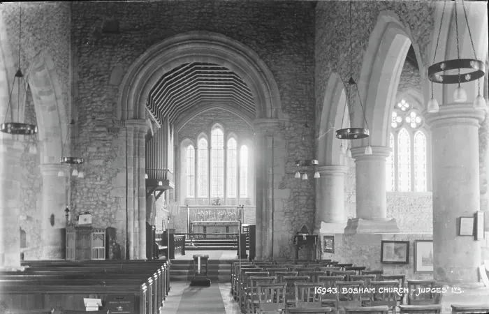 Framed Print : Interior of Bosham Church Framed Print : Interior of Bosham Church