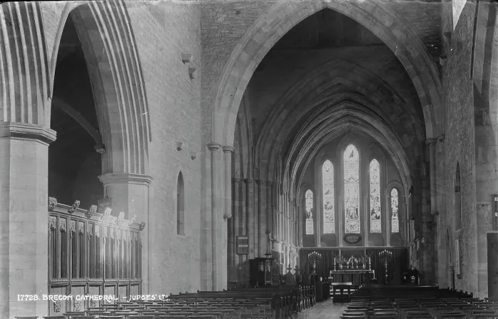 Framed Print : Interior of Brecon Cathedral - Judges Section Framed Print : Interior of Brecon Cathedral - Judges Section