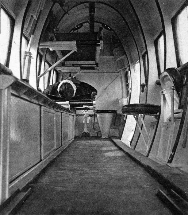 Framed Print : The interior of a British air ambulance Framed Print : The interior of a British air ambulance