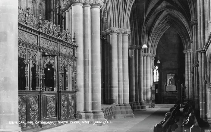 Framed Print : Interior of Carlisle Cathedral - North Choir Aisle Framed Print : Interior of Carlisle Cathedral - North Choir Aisle
