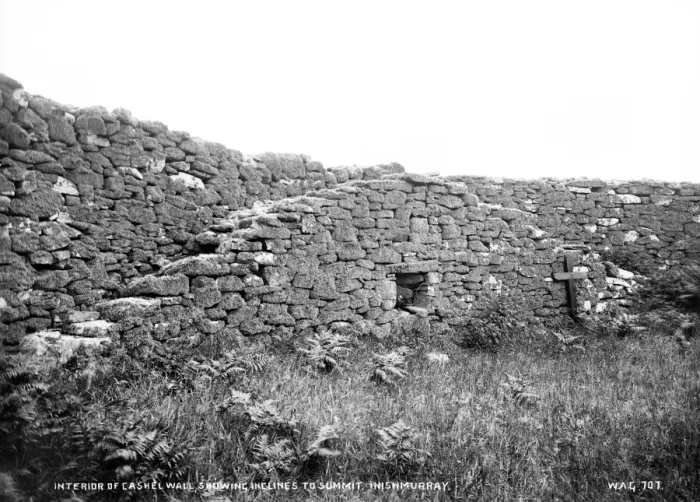 Framed Print : Interior of Cashel Wall, Showing Inclines to Summit, Inishmu Framed Print : Interior of Cashel Wall, Showing Inclines to Summit, Inishmu