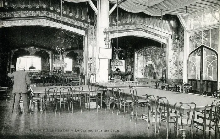 Framed Print : Interior of the Casino at Enghien-les-Bains, France Framed Print : Interior of the Casino at Enghien-les-Bains, France