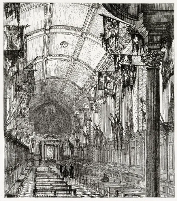 Framed Print : Interior of the Chapel of the Royal Hospital Chelsea, London Framed Print : Interior of the Chapel of the Royal Hospital Chelsea, London