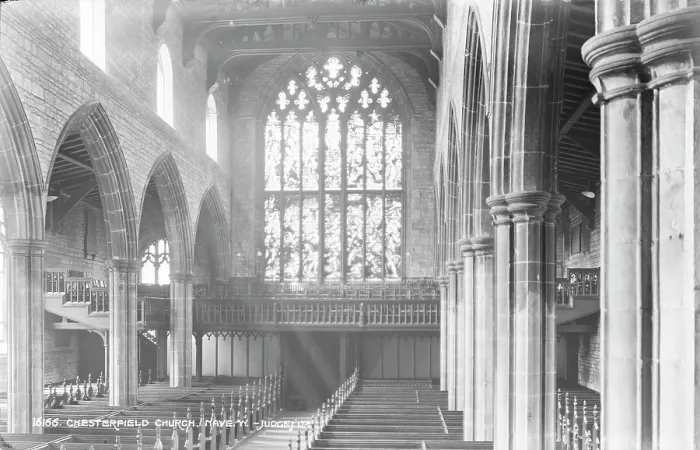 Framed Print : Interior of Chesterfield Church Framed Print : Interior of Chesterfield Church