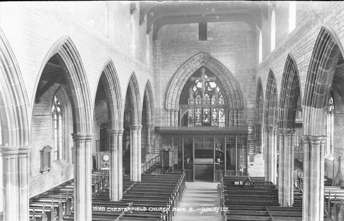 Framed Print : Interior of Chesterfield Church Framed Print : Interior of Chesterfield Church