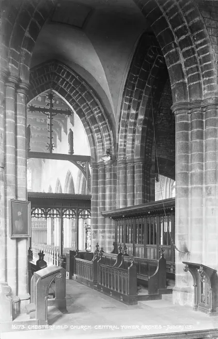 Framed Print : Interior of Chesterfield Church Framed Print : Interior of Chesterfield Church
