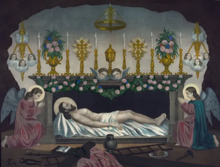 Framed Print : The interior of Christs grave Framed Print : The interior of Christs grave